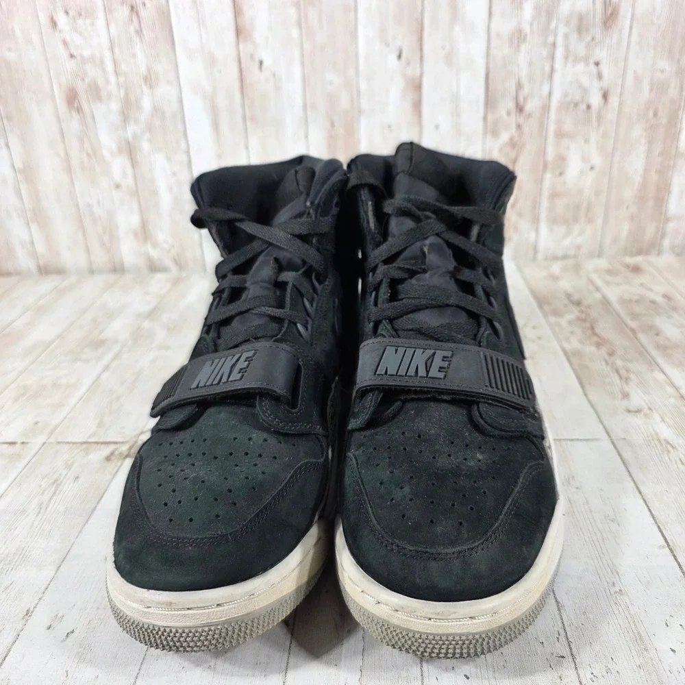 Jordan Legacy 312 Black Varsity Red Cement AV3922-060 Mens 10.5 High Top Shoes